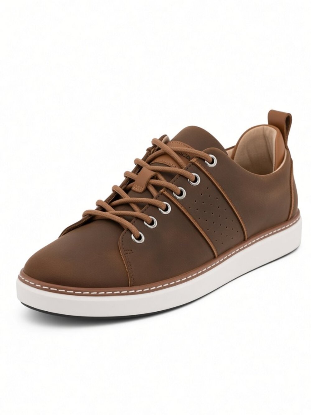 NEW HARMONY 783 Classic Walker Brown/White Leather Sz 8.5